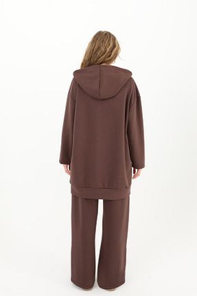 سوئیشرت قهوه ای زنانه ساده Puane - کد 884071074