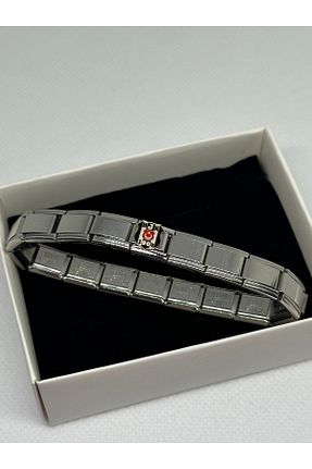 دستبند استیل (فولاد) رنگی زنانه استیل (فولاد) MOD10 - کد 879412930