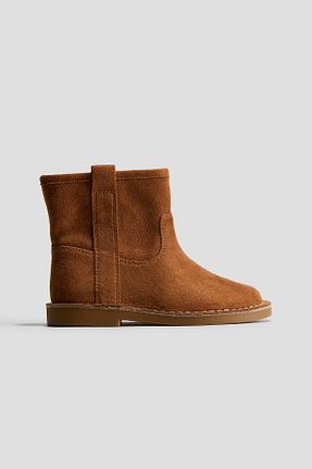 بوت / نیم بوت قهوه ای بچه گانه پاشنه کوتاه (1 - 4 سانتی متر) H&M - کد 884099274