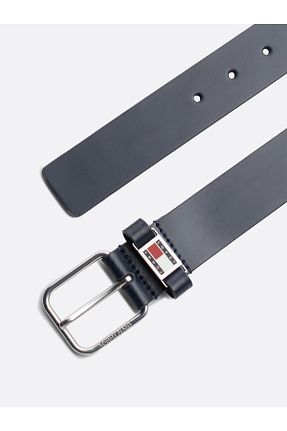 کمربند سرمه ای مردانه چرم خالص Tommy Hilfiger - کد 880625318