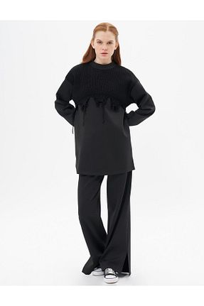 ست بالاتنه و پائین تنه مشکی زنانه تریکو Kayra - کد 871325871
