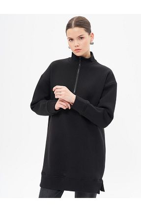 سوئیشرت حجاب مشکی زنانه بافتنی Kayra - کد 884114368