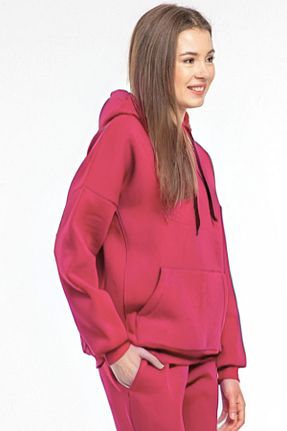 سوئیشرت بنفش زنانه ساده YAKAMEL - کد 884109327