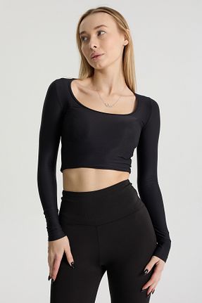 بادی مشکی زنانه یقه مربعی Perché - کد 884110700