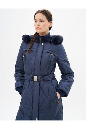 کاپشن حجاب سرمه ای زنانه پلی استر Kayra - کد 884112582