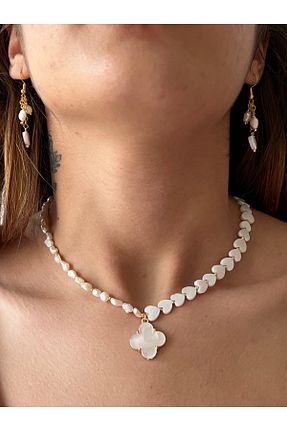 گردنبند مروارید سفید مروارید فرهنگی Zokak - کد 884170397
