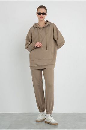 سوئیشرت طوسی زنانه ساده HEQA - کد 884164780