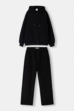 سوئیشرت مشکی مردانه ساده Bershka - کد 884167354