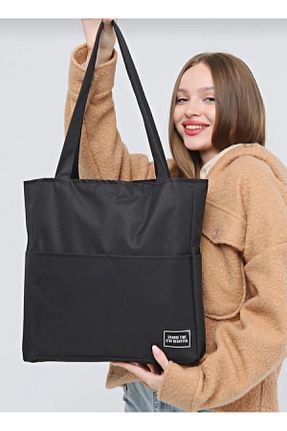 کیف دوشی مشکی زنانه پارچه ای eflanmoda - کد 884189103