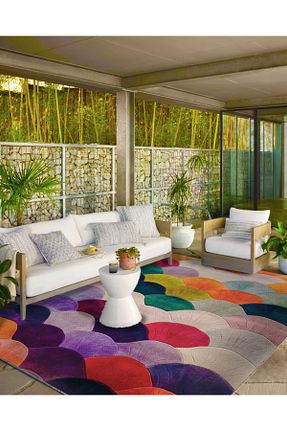 فرش رنگی قابل شستشو Rugs Modern Halı - کد 865052255