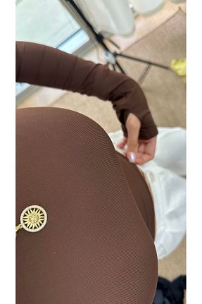 بادی قهوه ای زنانه یقه دوچرخه astakosmoda - کد 884215774