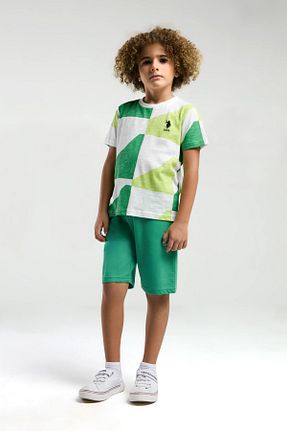 ست بالاتنه و پائین تنه سبز مردانه بافت U.S. Polo Assn. - کد 884229305