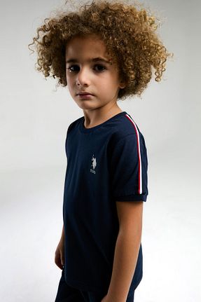 ست بالاتنه و پائین تنه سرمه ای بچه گانه بافت U.S. Polo Assn. - کد 884228312