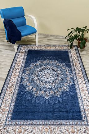 فرش سرمه ای زیره ضد لغزش Carpetia - کد 884224614