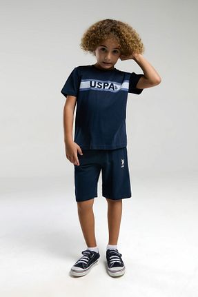 ست بالاتنه و پائین تنه سرمه ای مردانه بافت U.S. Polo Assn. - کد 884229183