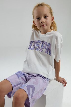 ست بالاتنه و پائین تنه سفید بچه گانه بافت U.S. Polo Assn. - کد 884229861