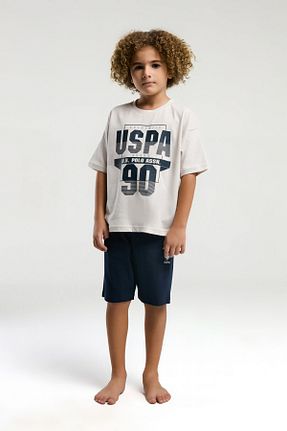 ست بالاتنه و پائین تنه بژ بچه گانه بافت U.S. Polo Assn. - کد 884227941