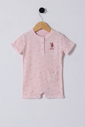 سرهمی صورتی بچه گانه آستین کوتاه U.S. Polo Assn. - کد 884230435