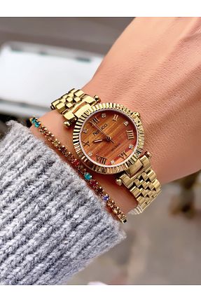 ساعت مچی زرد زنانه 26-30 میلی متر Ferrucci - کد 884239370