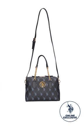 کیف دوشی مشکی زنانه پارچه ای U.S. Polo Assn. - کد 84197841