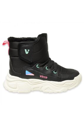 بوت برفی مشکی بچه گانه چرم مصنوعی Vicco - کد 881852952