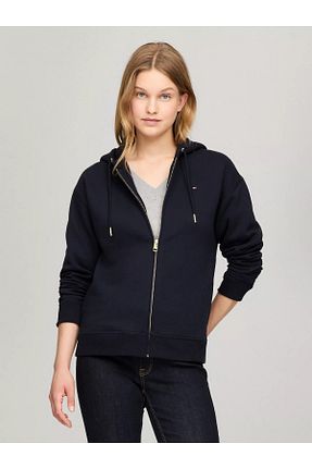 سوئیشرت سرمه ای زنانه ساده Tommy Hilfiger - کد 884248473