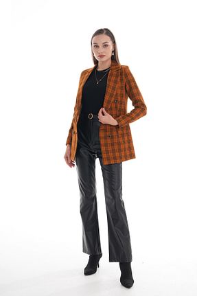 کت نارنجی زنانه اسلیم فیت Fosiya - کد 884246034