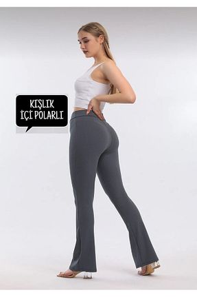 ساق شلواری طوسی زنانه بافت Oğuz Spor GİYİM - کد 884248122
