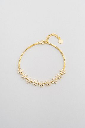 دستبند نقره زرد زنانه 925 عیار So Chic - کد 884259078