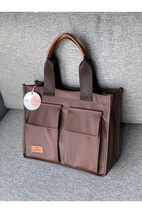 کیف دوشی قهوه ای زنانه ساتن BAGLOVİS - کد 884291490