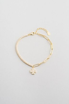 دستبند نقره زرد زنانه 925 عیار So Chic - کد 884262515