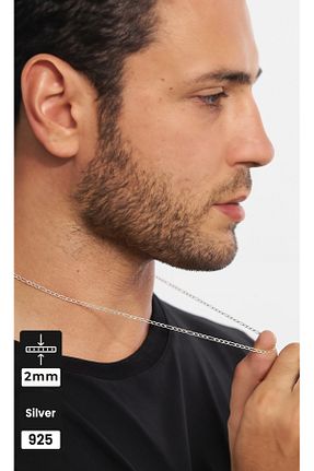 گردنبند نقره مردانه 925 عیار Mios Silver - کد 870851541