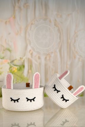 نظم دهنده جواهرات و آرایش سفید پارچه sweet rope - کد 884354988