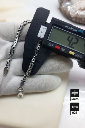 دستبند نقره مردانه 925 عیار Mios Silver - کد 884321543