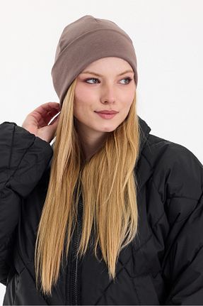کلاه پشمی قهوه ای زنانه پنبه ای Butikgiz - کد 884295688