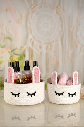 نظم دهنده جواهرات و آرایش سفید پارچه sweet rope - کد 884354988