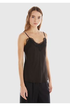 بلوز مشکی زنانه ساده United Colors of Benetton - کد 884344769