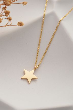 گردنبند طلا طلائی زنانه 14 عیار MOOM MÜCEVHERAT - کد 884375676