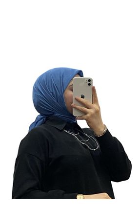 روسری سرمه ای کرپ ساتن ابریشم Harem - کد 884374980