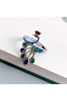 انگشتر نقره رنگی زنانه زیرکن AstoriaSilver - کد 824763116