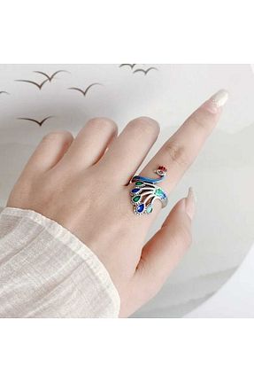 انگشتر نقره رنگی زنانه زیرکن AstoriaSilver - کد 824763116