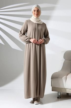 کلاه و ابایا قهوه ای زنانه پنبه پلی استر ihvanonline - کد 891657288