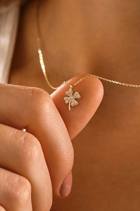 گردنبند طلا طلائی زنانه 14 عیار MOOM MÜCEVHERAT - کد 884375583