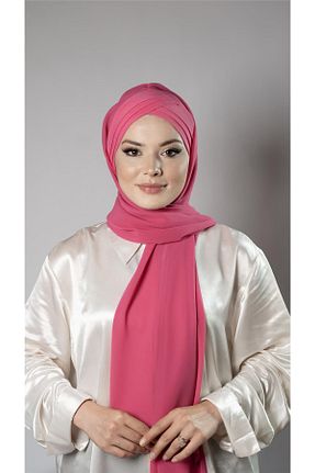 شال صورتی زنانه شیفون HÜRREM BONE - کد 772248826