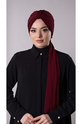 کلاه شنای حجاب زرشکی زنانه HÜRREM BONE - کد 772247211