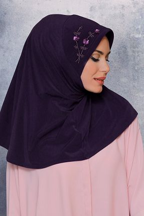 روسری بنفش ساده HÜRREM BONE - کد 208553853