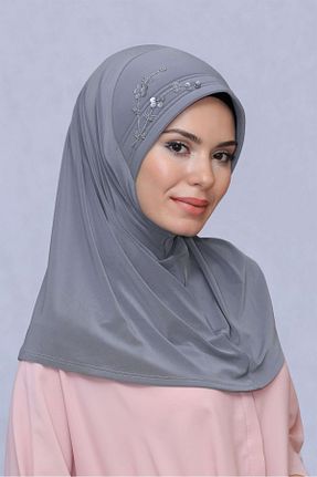روسری طوسی ساده HÜRREM BONE - کد 208554065