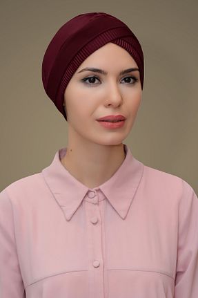 کلاه شنای حجاب زرشکی زنانه HÜRREM BONE - کد 215075675
