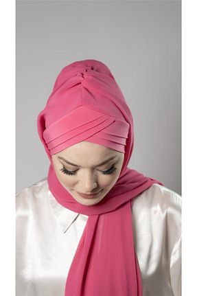 شال صورتی زنانه شیفون HÜRREM BONE - کد 772248826