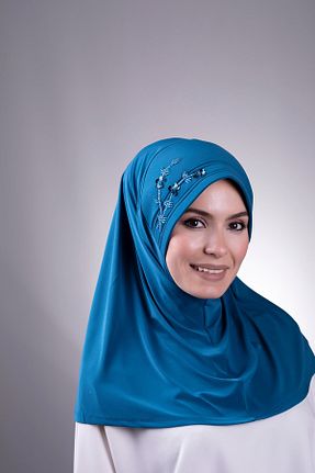 روسری آبی ساده HÜRREM BONE - کد 208553990